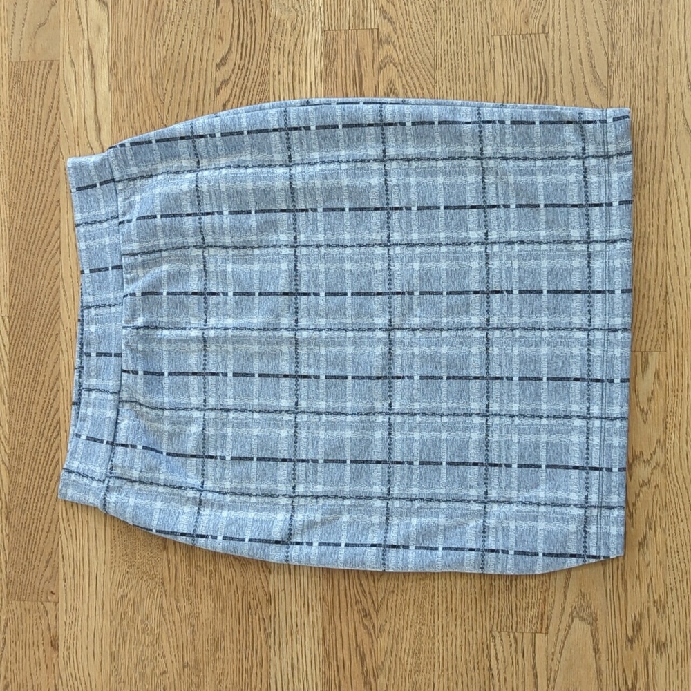Plaid Pencil Skirt